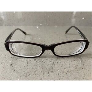 KONISHI C50 Brown 51-18-140 Rectangle Eyeglass Frames ONLY Japan Flex Hinges
